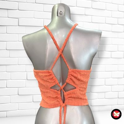 **HOY** Crop top de punto SHEIN color Naranja Talla M