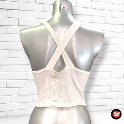 **HOY** Camiseta cropped “UNICORNIO"  color Blanco Talla S