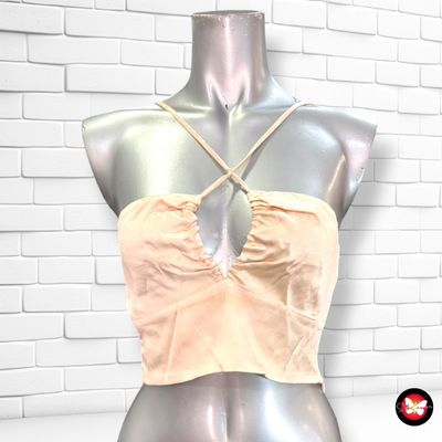 **HOY** Crop top ZARA color Champagne Talla XS