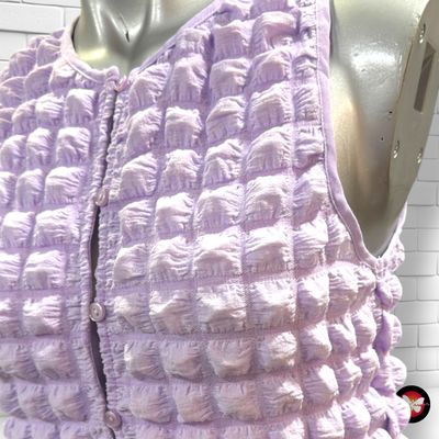 **HOY** Blusa cropped con fruncido y botones FB SISTER color Lila Talla S