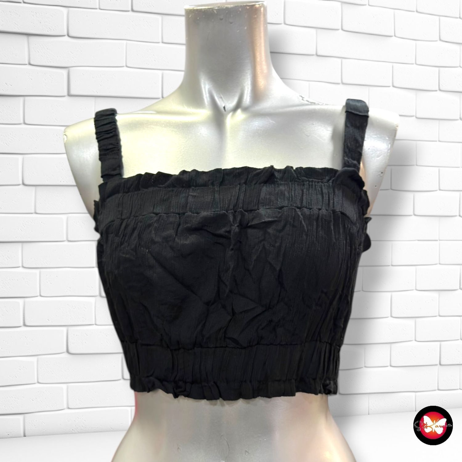 **HOY** Crop top de bambula HUNKEMÖLLER color Negro Talla S