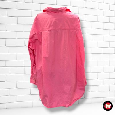 **HOY** Camisa oversized de manga larga H&M color Rosa Talla L