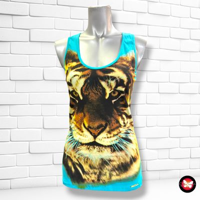 **HOY** Camiseta de tirantes “TIGRE” color Turquesa y varios Talla S/M