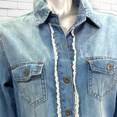 **HOY** Vestido camisero BLACK BAT color Azul vaquero Talla M