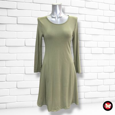 **HOY** Vestido básico PIMKIE color Verde Talla S