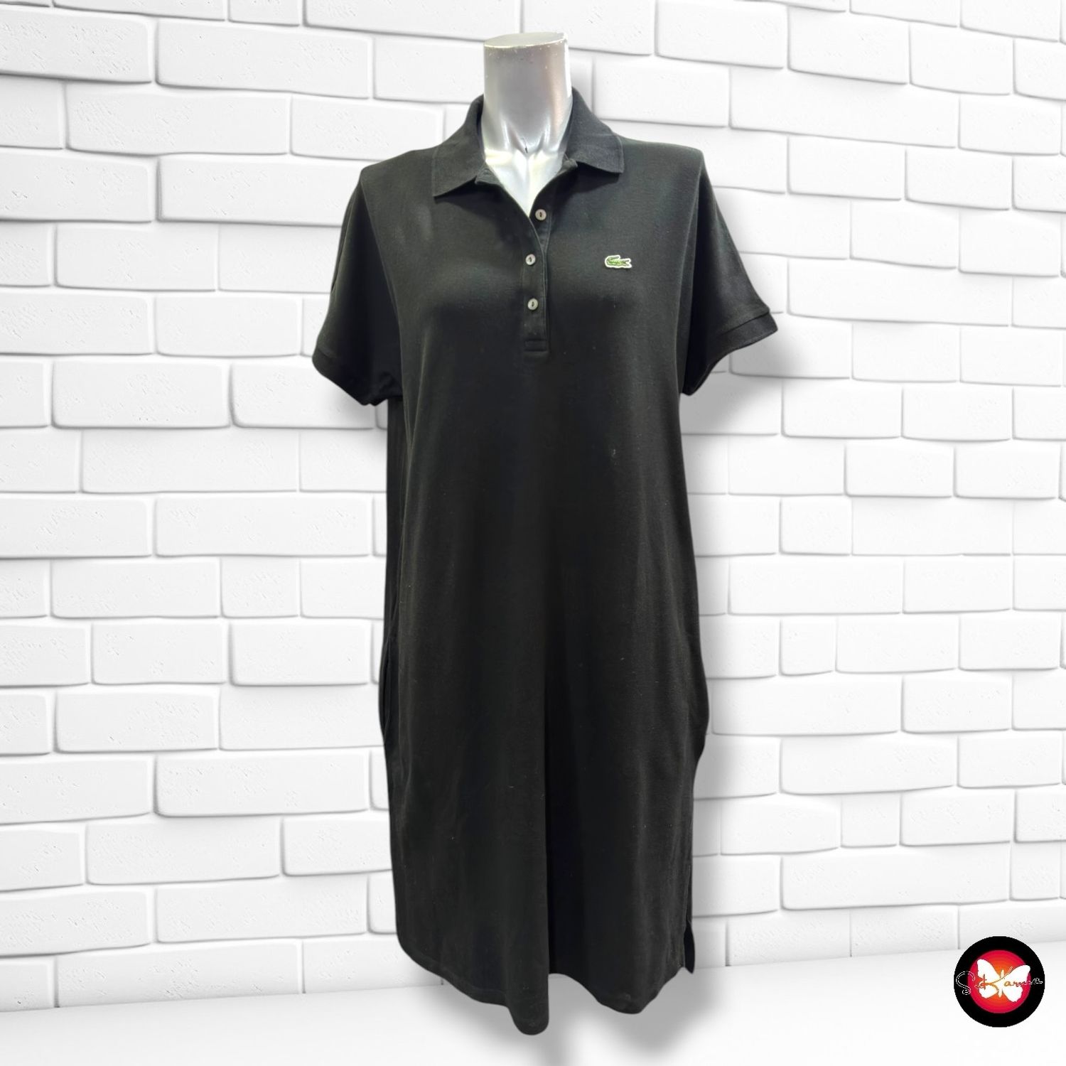**HOY** Vestido deportivo LACOSTE color Negro Talla XS (muy grande)
