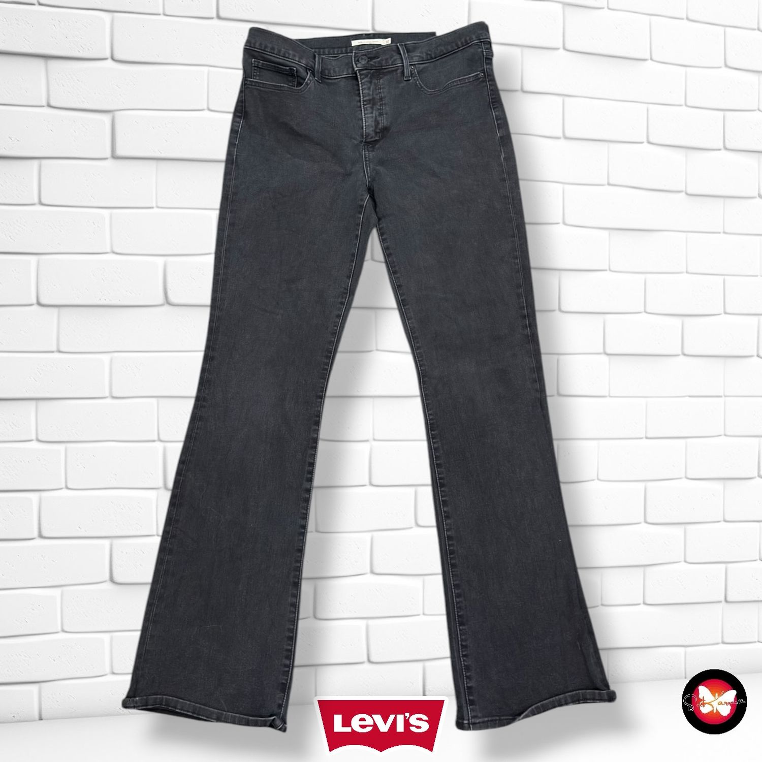 **HOY** Pantalón 315 SHAPING BOOT LEVI’S color Negro vaquero Talla L (W32)