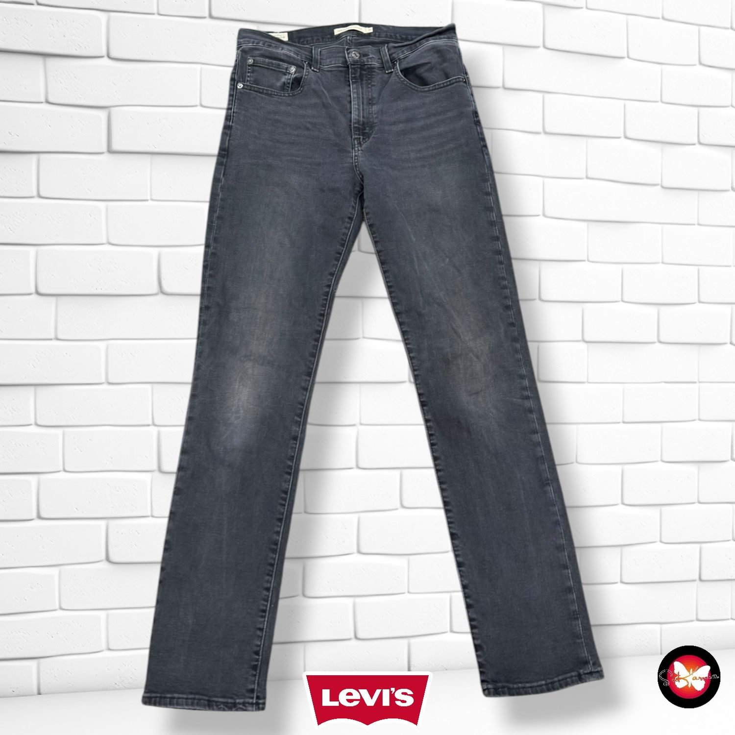 **HOY** Pantalón 724 HIGH RISE STRAIGHT LEVI’S color Gris vaquero Talla L (W31)