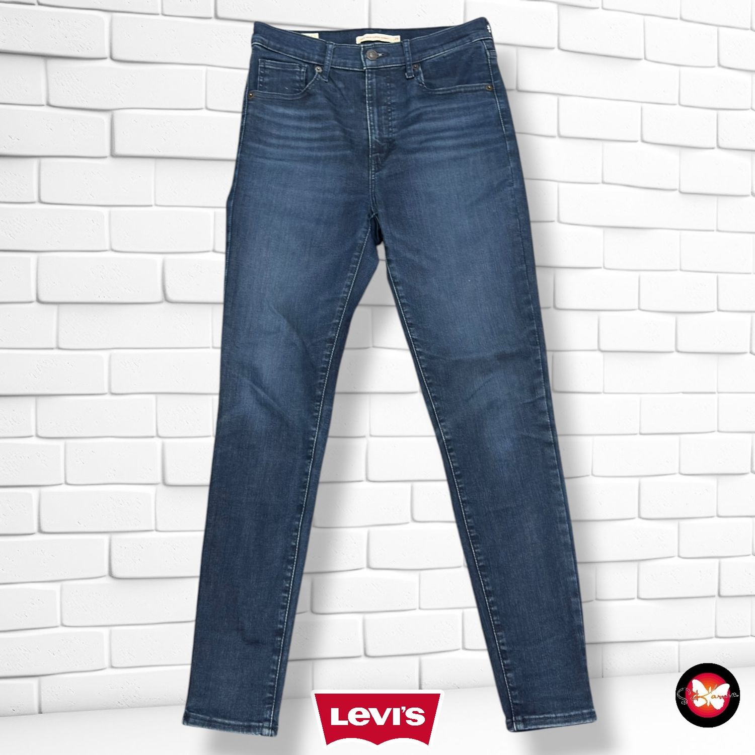 **HOY** Pantalón MILE HIGH RISE SKINNY LEVI’S color Azul vaquero oscuro Talla M/L (W29)