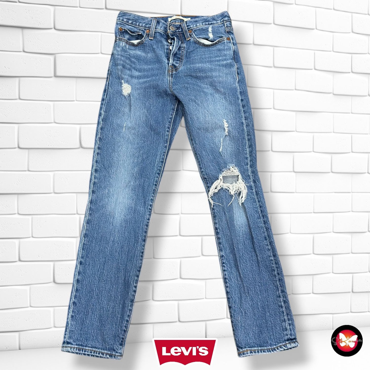 **HOY** Pantalón WEDGIE LEVI’S color Azul vaquero Talla XS (W25)