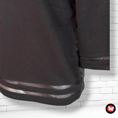 **HOY** Blusa de media manga con transparencias KIABI color Negro Talla 38/40