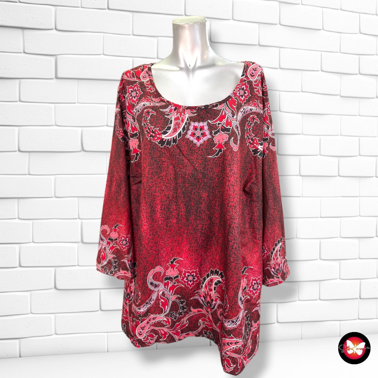 **HOY** Blusa de media manga EMERY ROSE color Varios Talla 5XL
