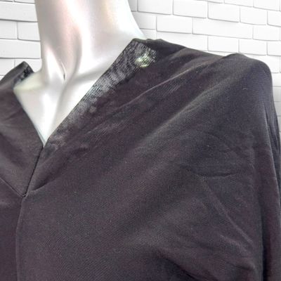 **HOY** Blusa de media manga de noche ZARA color Negro Talla M