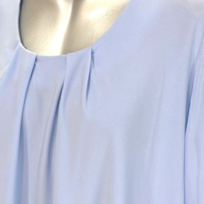 **HOY** Blusa de manga corta  color Celeste Talla XXL