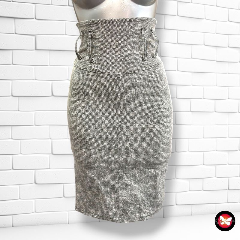 **HOY** Falda elástica lápiz  color Gris Talla XXS