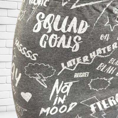 **HOY** Falda elástica con dibujos FB SISTER color Gris Talla S