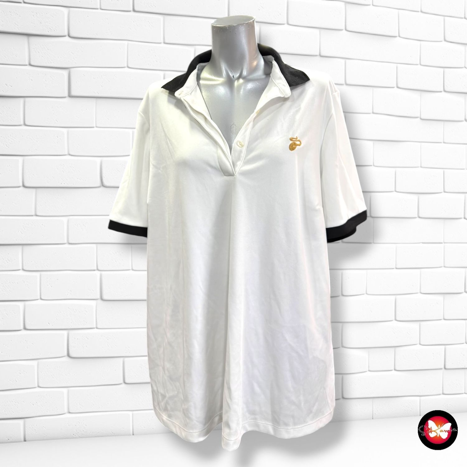 **HOY** Polo deportivo TCHIBO color Blanco y negro Talla 48/50