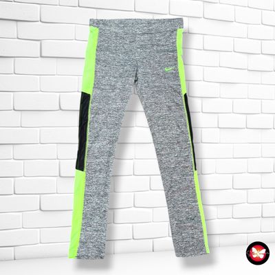 **HOY** Mallas deportivas con transparencias  color Gris y verde neón Talla M