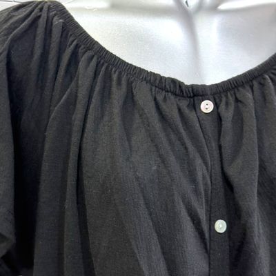 **HOY** Blusa escote barco ESSENTIALS color Negro Talla XXL