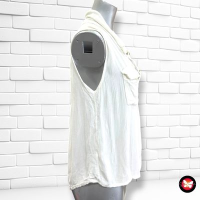 **HOY** Camisa sin mangas  color Blanco Talla ÚNICA