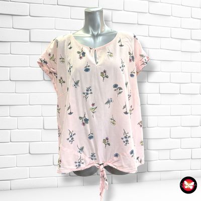**HOY** Blusa de manga corta con lazo YESSICA color Rosa Talla 48