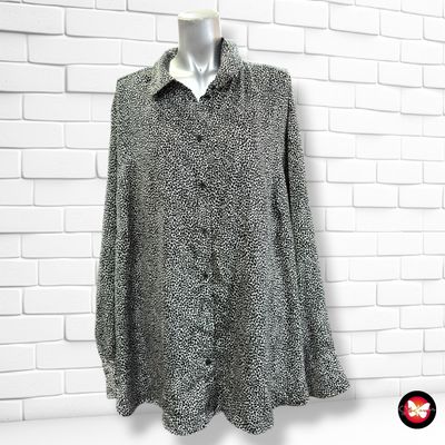 **HOY** Camisa de manga larga H&amp;M color Negro y blanco Talla 3XL