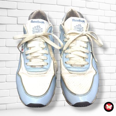 **HOY** Zapatillas deportivas REEBOK CLASSIC color Blanco y celeste Talla Calzado 40