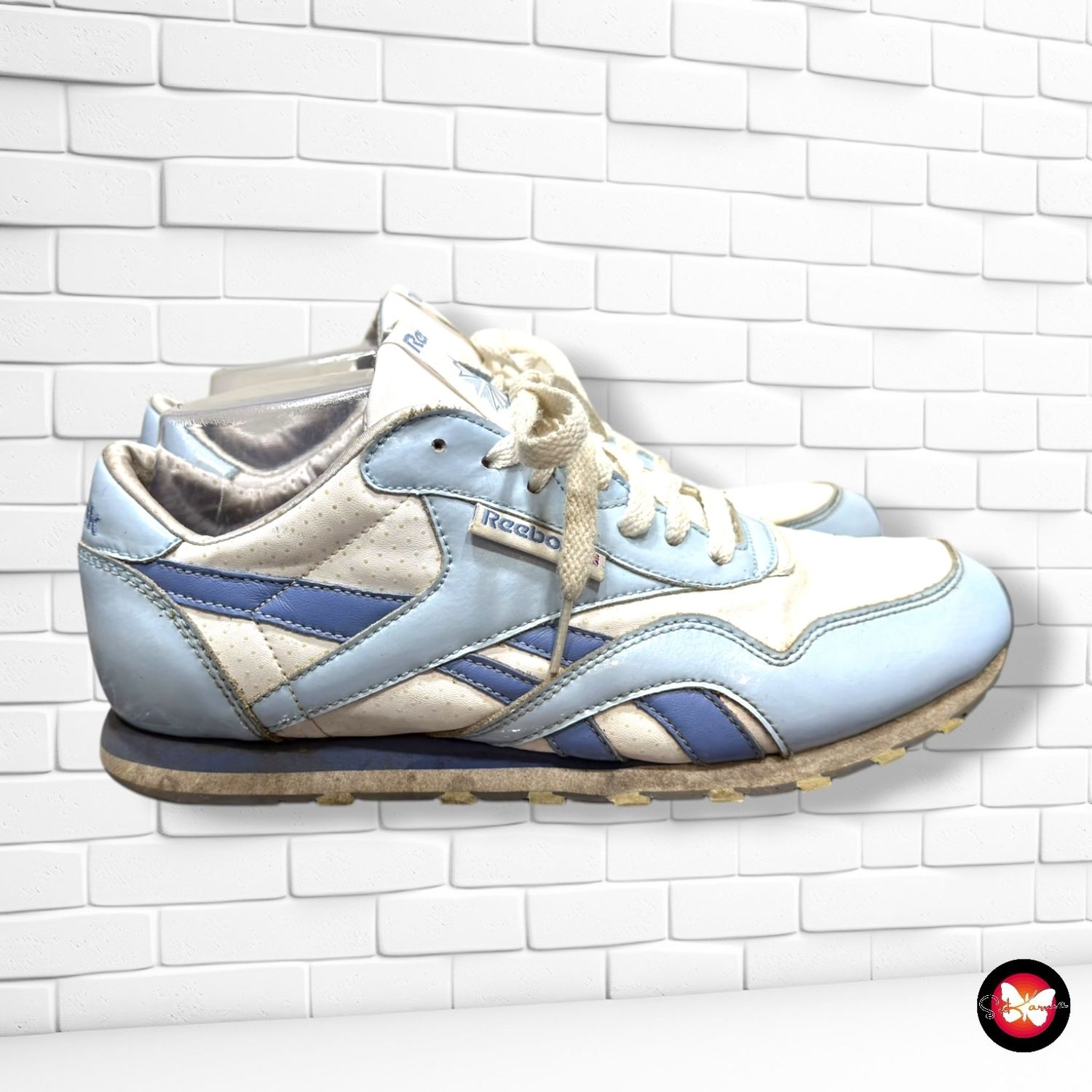 **HOY** Zapatillas deportivas REEBOK CLASSIC color Blanco y celeste Talla Calzado 40