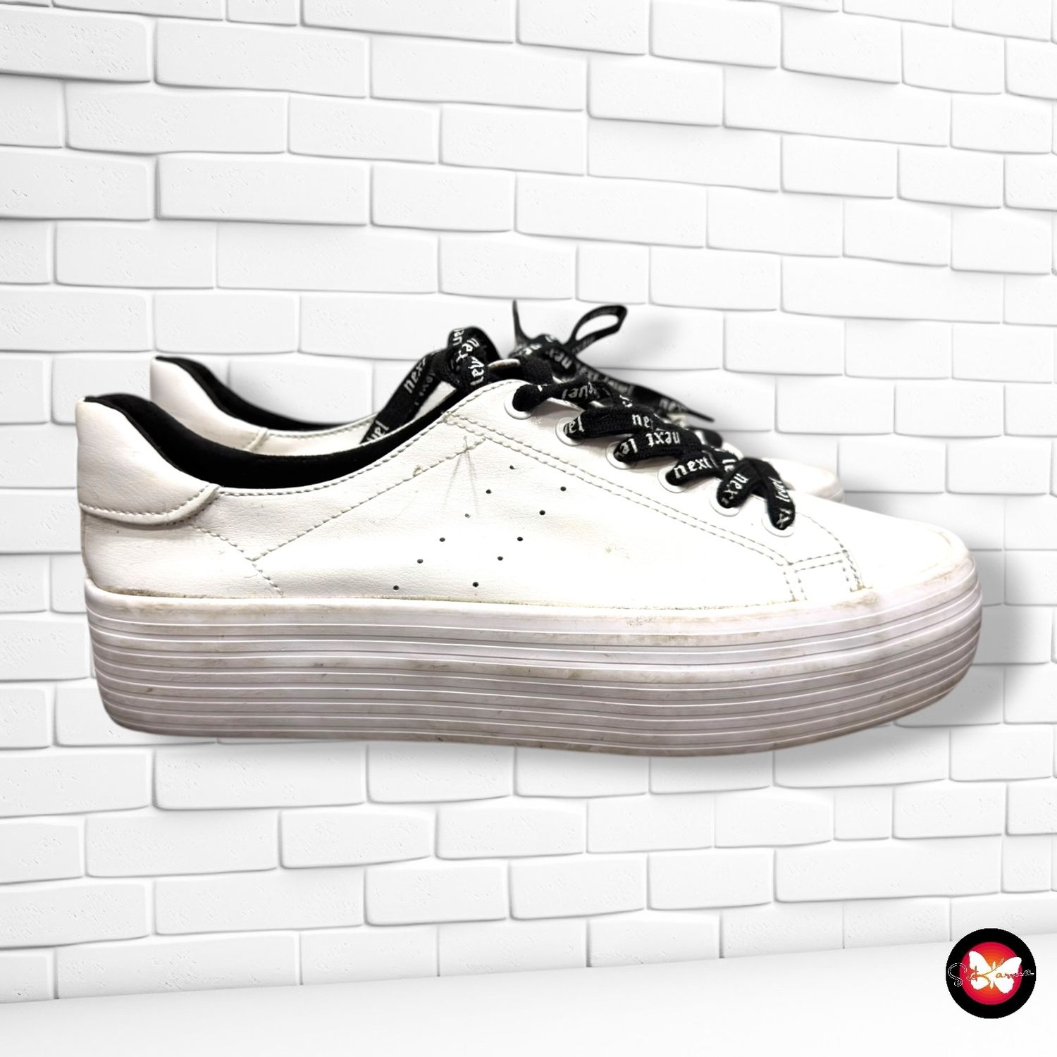 **HOY** Zapatillas con plataforma BERSHKA color Blanco Talla Calzado 37