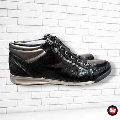 **HOY** Zapatillas de charol ARA color Negro Talla Calzado 43