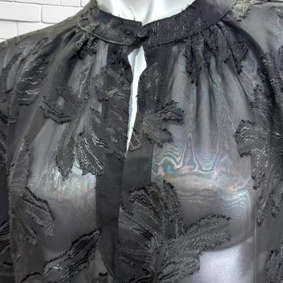 **HOY** Blusa traslúcida H&amp;M color Negro Talla M