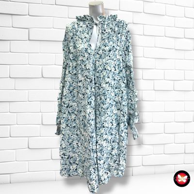**HOY** Blusón de florecitas  color Celeste Talla 3XL