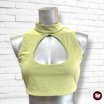 **HOY** Crop top cut-out SHEIN color Verde Talla M