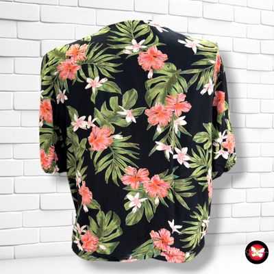 **HOY** Camisa de flores con lazo PIECES color Negro y varios Talla L