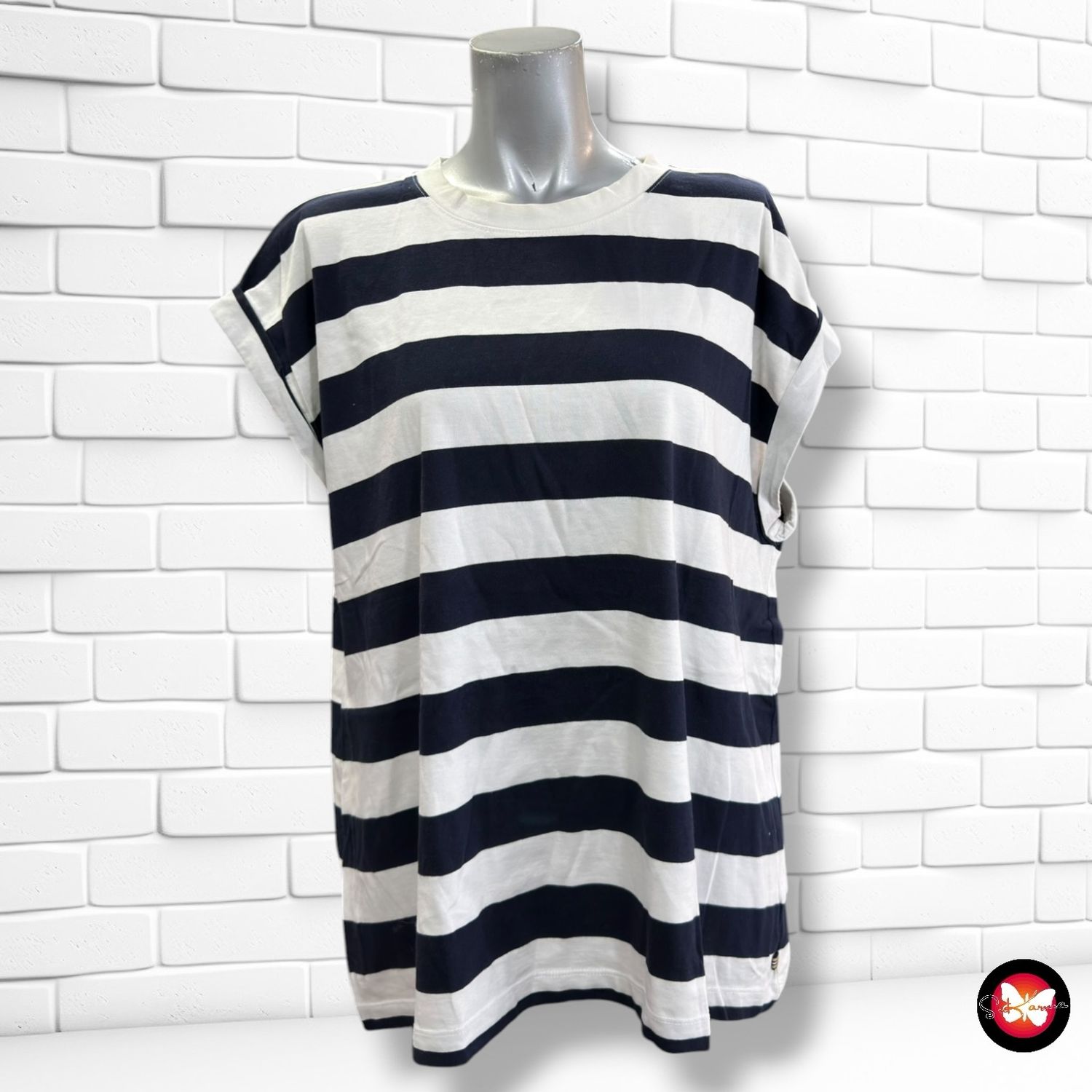 **HOY** Camiseta sin mangas de rayas ESPRIT color Azul marino y blanco Talla XXL