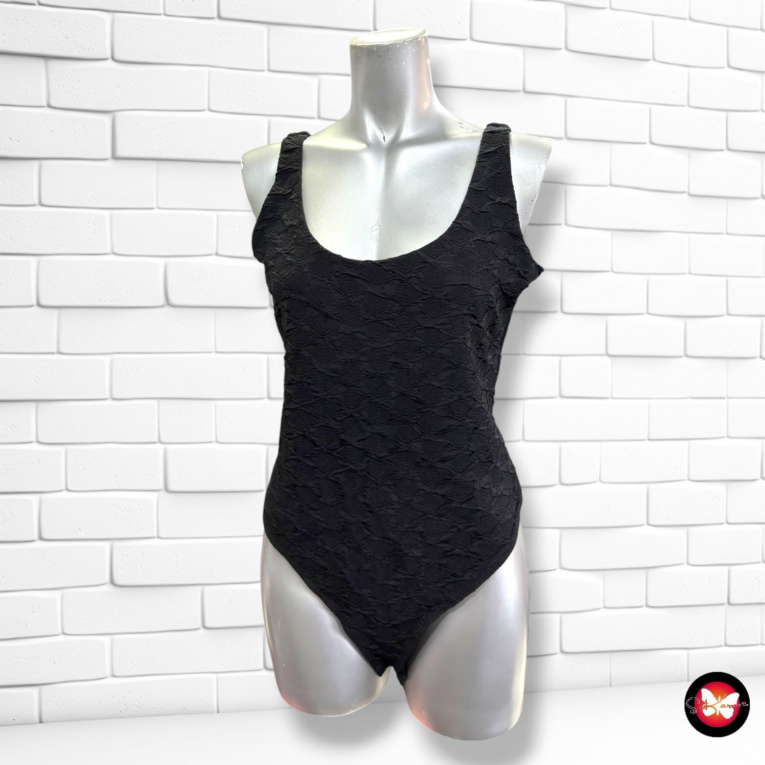 **HOY** Body con relieve H&amp;M color Negro Talla M