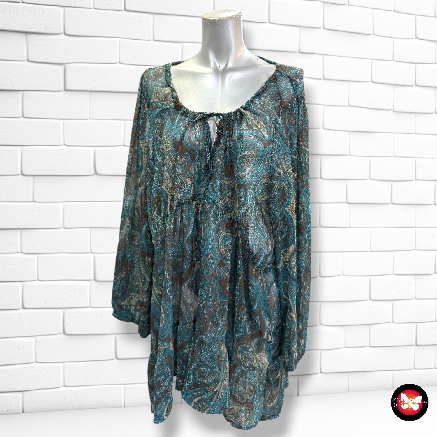 **HOY** Blusa traslúcida PESCARA color Varios Talla 54