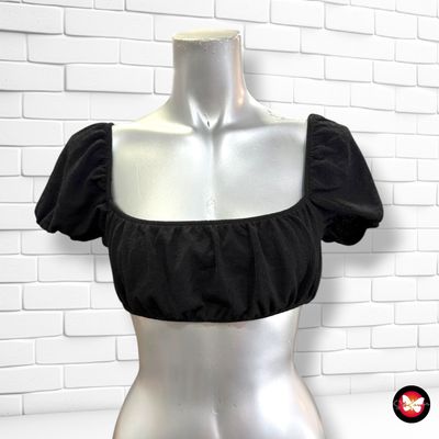 **HOY** Crop top DIVIDED color Negro Talla S