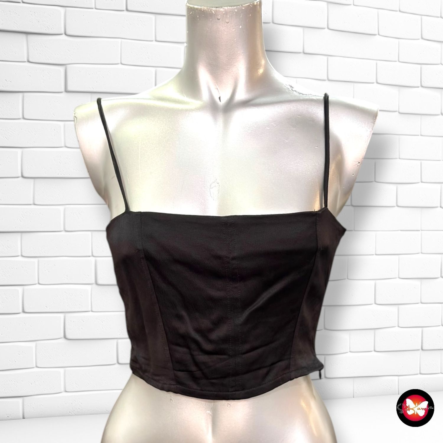 **HOY** Crop top ZARA color Negro Talla S