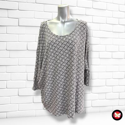 **HOY** Camiseta de media manga GINA BENOTTI color Gris y blanco Talla 52/54