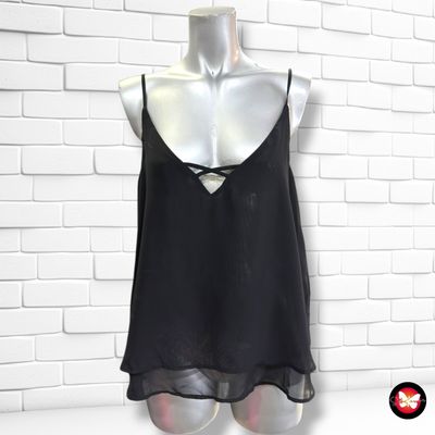 **HOY** Blusa de tirantes de gasa TERRANOVA color Negro Talla S