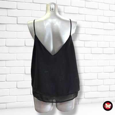 **HOY** Blusa de tirantes de gasa TERRANOVA color Negro Talla S