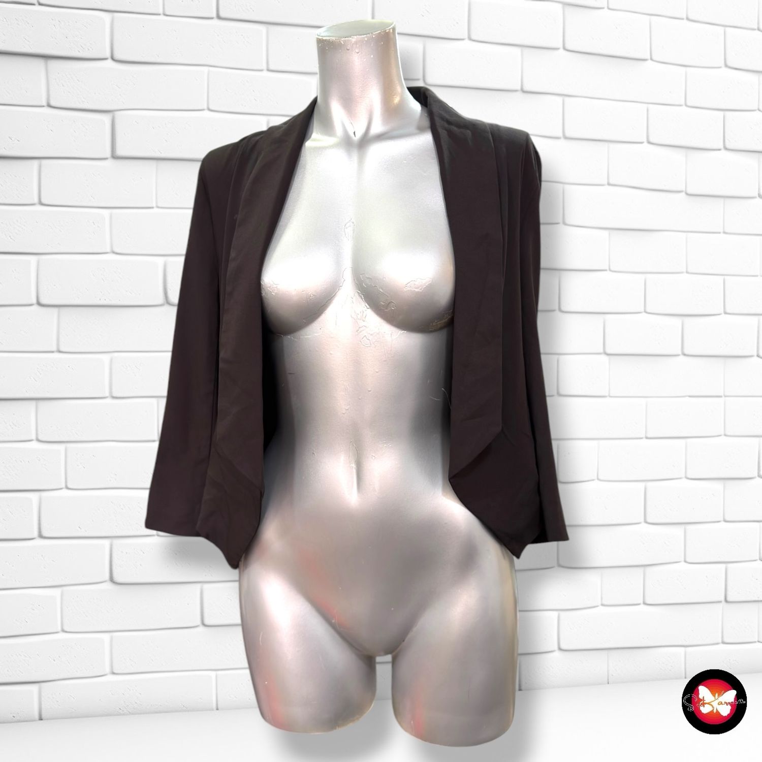 **HOY** Blazer cropped TALLY WEIJL color Negro Talla 34