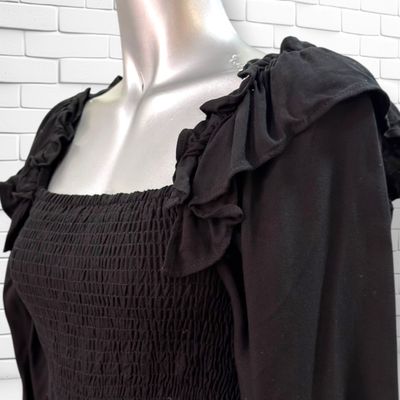 **HOY** Blusa escote barco ZARA color Negro Talla XS