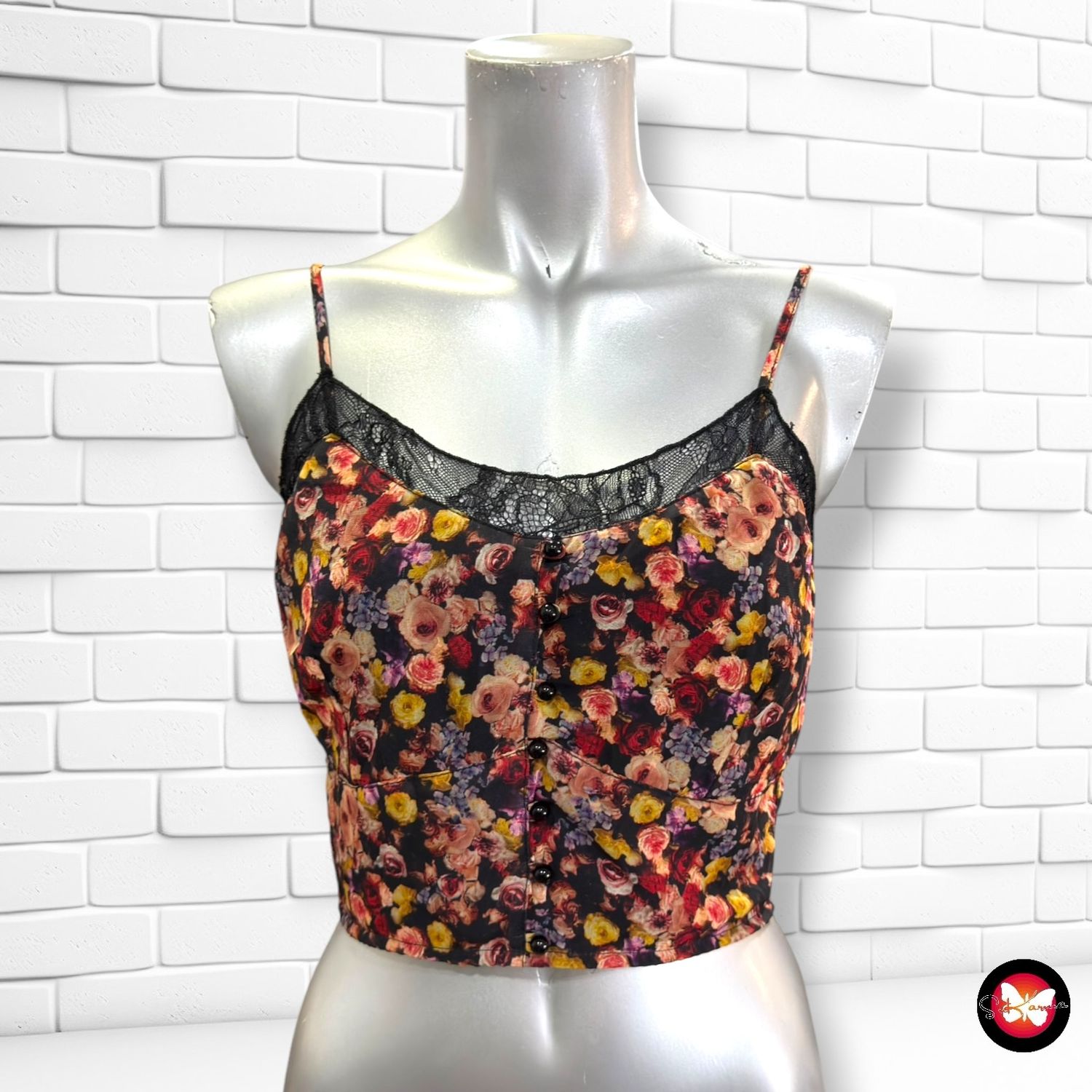 **HOY** Crop top de florecitas  color Varios Talla S