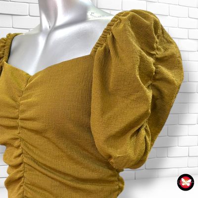 **HOY** Crop top H&amp;M color Verde oliva Talla S