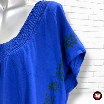 **HOY** Camiseta de manga corta escote barco SHEEGO color Azul Talla 44/46