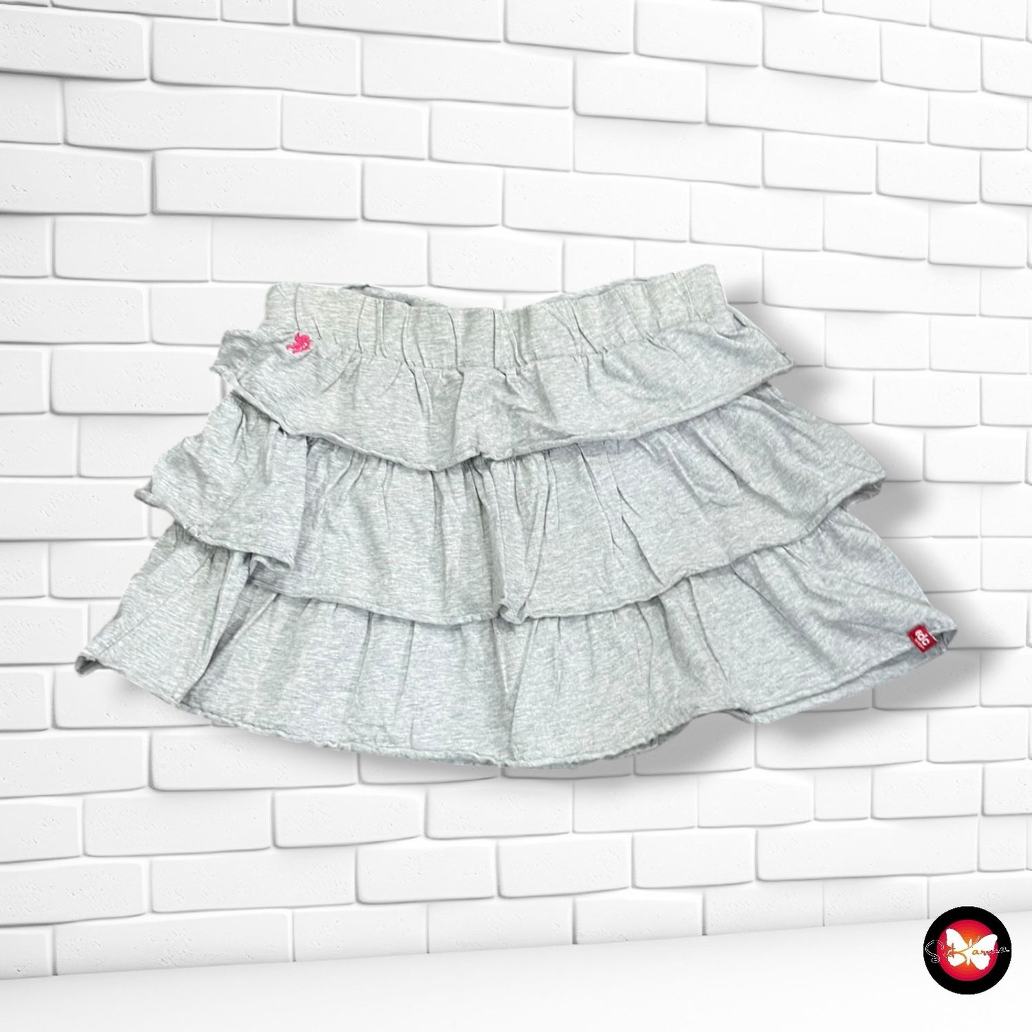 **HOY** Falda de volantes EDC color Gris Talla L