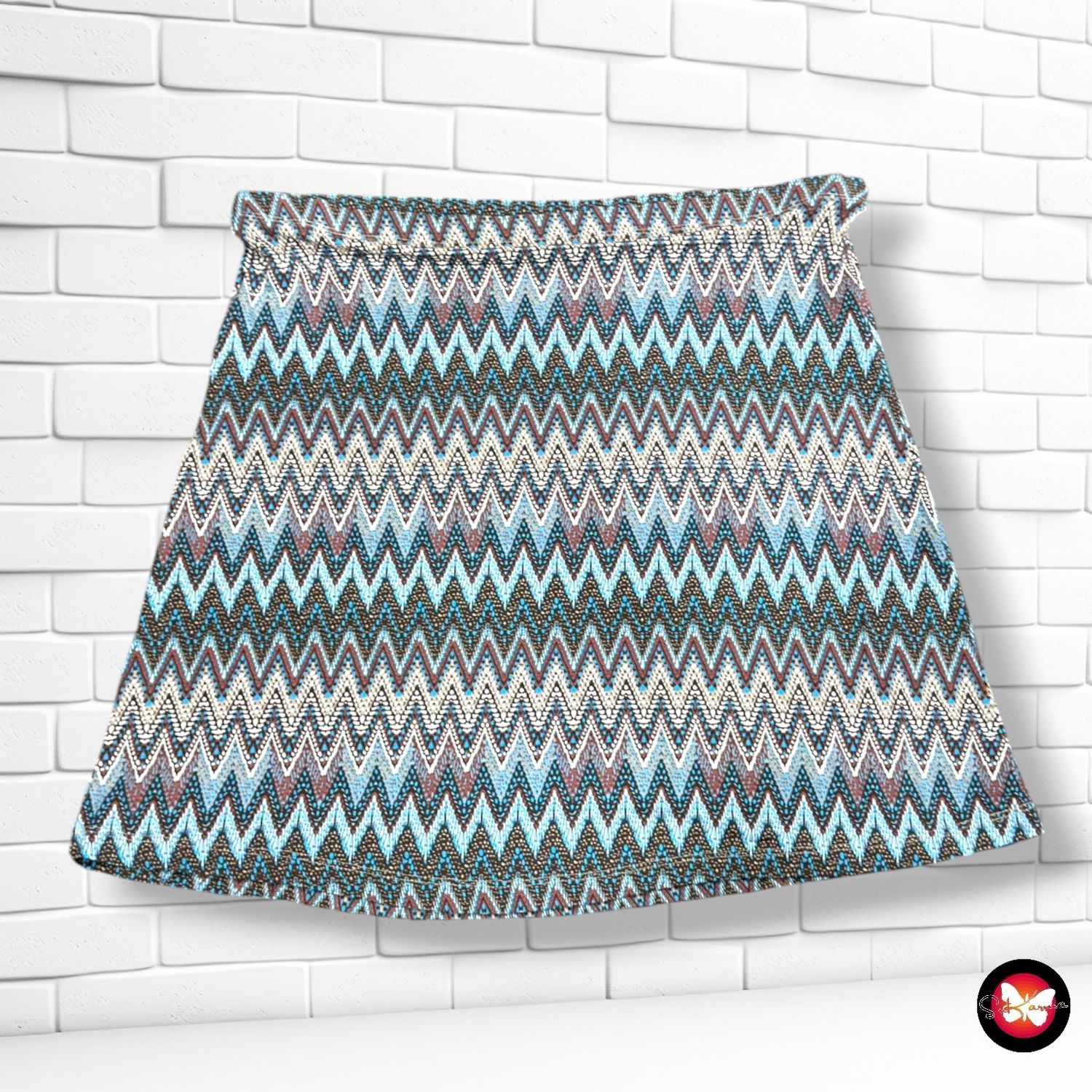 **HOY** Falda elástica estampada LAURA TORELLI color Varios Talla 46