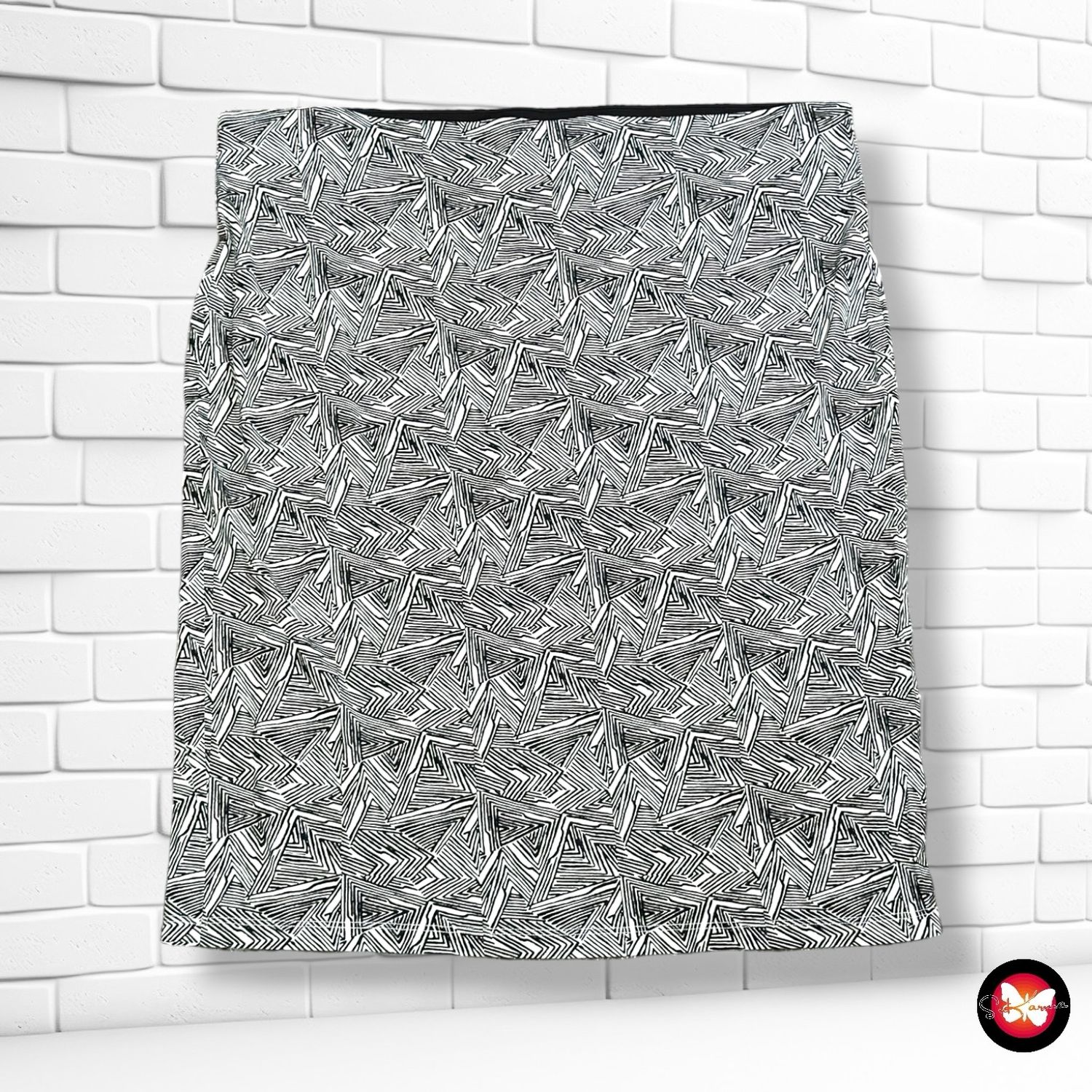 **HOY** Falda elástica estampada YESSICA color Negro y blanco Talla L